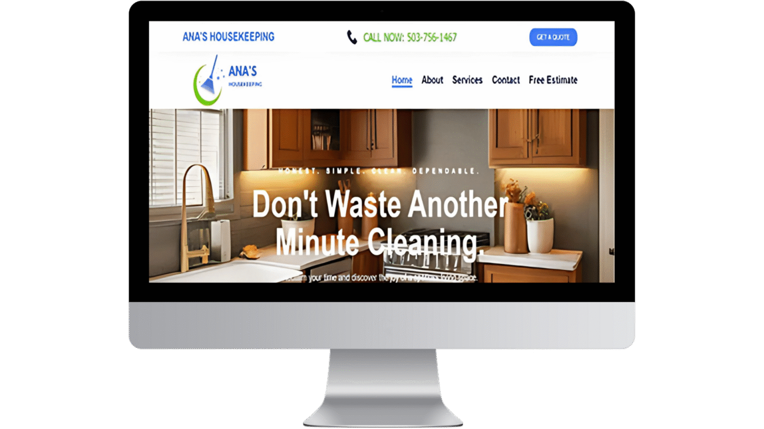 web design from Portland Oregon showing a desktop website