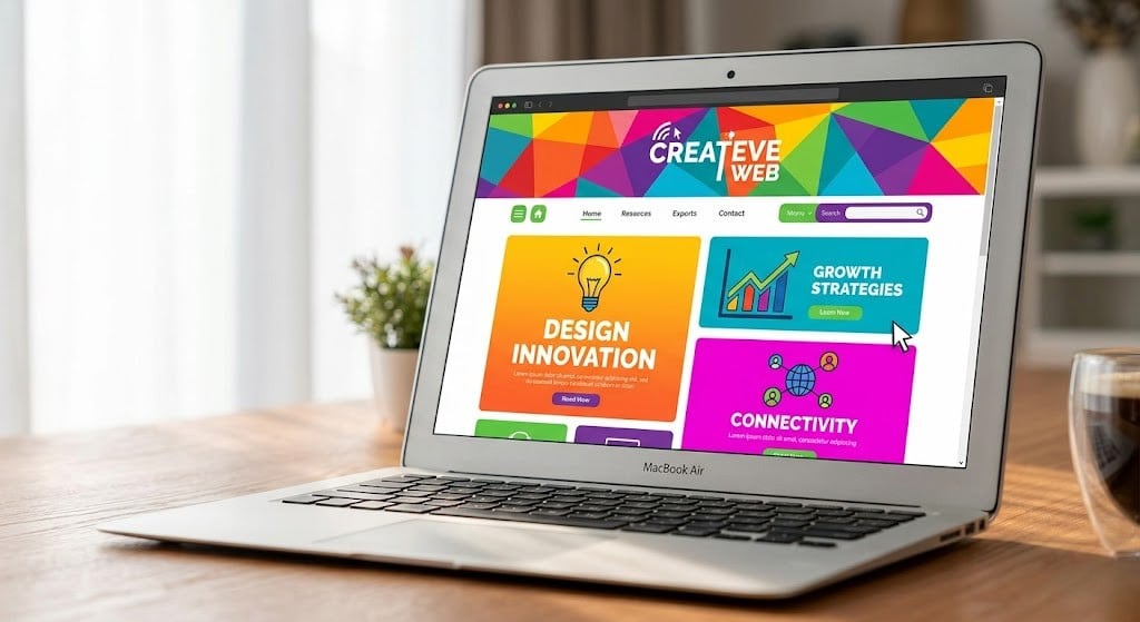 3 steps to creating your website with laptop